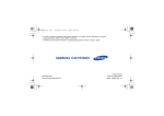 Samsung SGH-D600 User Manual