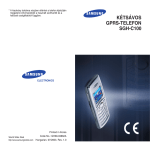 Samsung SGH-C100 Felhasználói kézikönyv