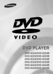 Samsung DVD-S225 Felhasználói kézikönyv