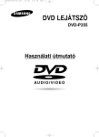 Samsung DVD-P355 Felhasználói kézikönyv