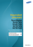 Samsung S24B750V Felhasználói kézikönyv