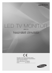 Samsung 28"-os prémium TV Monitor fejlett PIP funkcióval Felhasználói kézikönyv