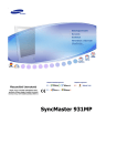 Samsung 931MP Felhasználói kézikönyv