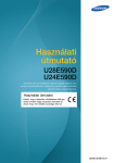 Samsung 24"-os UHD monitor Felhasználói kézikönyv