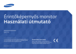 Samsung 24"-os prémium érintők. monitor a legjobb felhasználhatósággal Felhasználói kézikönyv