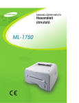 Samsung ML-1750 Felhaszn&aacute;l&oacute;i k&eacute;zik&ouml;nyv