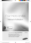 Samsung Micro-ondes Combi, 36L, Noir - CP1395-B
 Manuel de l'utilisateur
