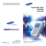 Samsung SGH-S500 Manuel de l'utilisateur