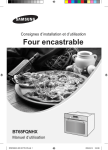 Samsung Four encastrable, Multifonction pyrolyse, Capacit&eacute; 65 L, Technologie Twin Convection, Inox effet miroir, BT65FQNHX Manuel de l'utilisateur