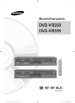 Samsung DVD-VR355 Manuel de l'utilisateur