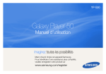 Samsung Lecteur Multimédia Galaxy 
Player 50 Blanc 8Go Manuel de l'utilisateur