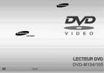 Samsung DVD-M105/XEF Manuel de l'utilisateur