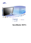 Samsung 403TN Manuel de l'utilisateur