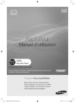 Samsung Aspirateur sans sac Roadster S - SC9630
 Manuel de l'utilisateur (Windows 7)