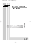 Samsung DVD-V6800 Manuel de l'utilisateur