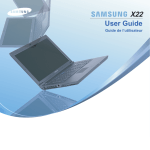 Samsung NP-X22 Manuel de l'utilisateur
