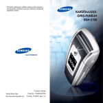Samsung SGH-E700 Käyttöopas
