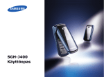 Samsung Samsung SGH-J400 Käyttöopas