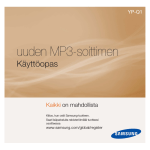 Samsung YP-Q1 16GB Käyttöopas