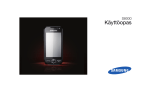 Samsung GT-S8000 K&auml;ytt&ouml;opas