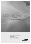 Samsung Sinise Touch of Color (Must) disainiga 24" TV monitor Kasutusjuhend