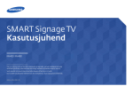 Samsung 48" SMART Signage TV Kasutusjuhend