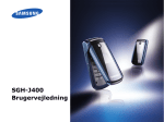 Samsung SGH-J400 Brugervejledning