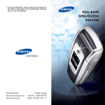 Samsung SGH-E700 Brugervejledning