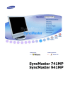 Samsung SyncMaster
741MP Brugervejledning