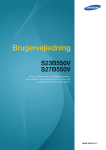 Samsung 23" SyncMaster SB550V LS23B550VS/EN Brugervejledning