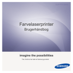 Samsung Farvelaserprinter CLP-775ND Brugervejledning