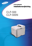 Samsung CLP-500 Brugervejledning