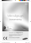 Samsung Indbygnings microbølgeovn 36 liter FW113T001 Brugervejledning