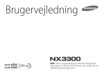 Samsung Systemkamera NX3300 16 - 50 mm objektiv
 Brugervejledning