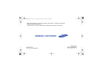 Samsung SGH-D600 Uživatelsk&aacute; přiručka