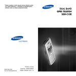 Samsung SGH-C100 Uživatelská přiručka