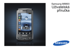 Samsung M8800 Pixon Uživatelská přiručka