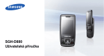 Samsung D880 Uživatelsk&aacute; přiručka