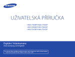 Samsung HMX-F80BP Uživatelsk&aacute; přiručka