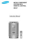 Samsung MM-N7RH Uživatelsk&aacute; přiručka
