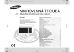 Samsung GE87W Uživatelsk&aacute; přiručka