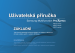 Samsung ProXpress M3870FW  Černob&iacute;l&aacute; multifunkčn&iacute; tisk&aacute;rna (38 ppm) Uživatelsk&aacute; přiručka