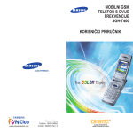 Samsung SGH-T400 Priručnik za korisnike