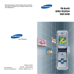 Samsung SGH-X400 User Manual