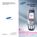 Samsung SGH-E820 User Manual