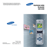 Samsung SGH-X400 Manuel de l'utilisateur