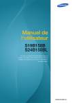 Samsung FHD Moniteur 24" (1-series) S24B150BL Manuel de l'utilisateur
