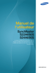 Samsung 24" Series 650 LED HD Monitor S24A650S Manuel de l'utilisateur
