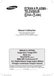 Samsung PS-42C96HD Manuel de l'utilisateur
