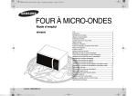 Samsung MW86N Manuel de l'utilisateur